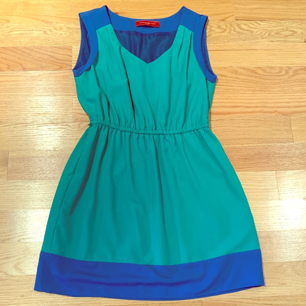 Green and blue dress from Akira Chicago Red Label